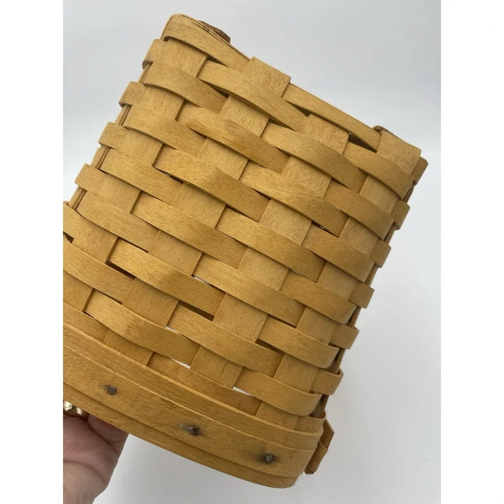 Vintage‎ Longaberger Handwoven Rectangular Basket Signed 1999